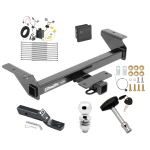 Trailer Tow Hitch For 16-23 Toyota Tacoma All Models Deluxe Package Wiring 2" Ball and Lock