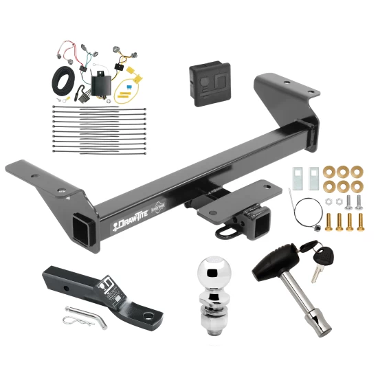 Trailer Tow Hitch For 16-23 Toyota Tacoma All Models Deluxe Package Wiring 2" Ball and Lock