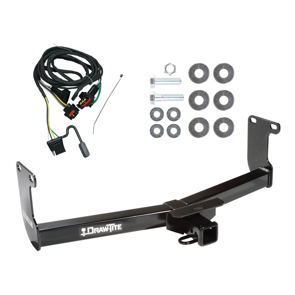 Trailer Tow Hitch For 05-11 Dodge Dakota RAM Mitsubishi Raider w/ Wiring Harness Kit