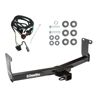 Trailer Tow Hitch For 05-11 Dodge Dakota RAM Mitsubishi Raider w/ Wiring Harness Kit