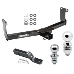 Trailer Tow Hitch For 05-10 Dodge Dakota 06-09 Mitsubishi Raider 10-11 RAM Dakota Receiver w/ 1-7/8" and 2" Ball
