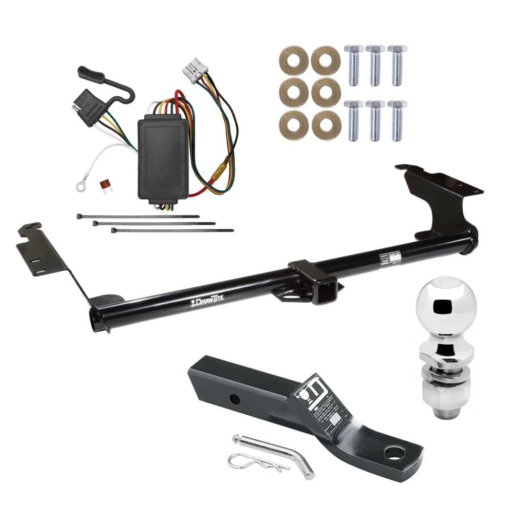 Trailer Tow Hitch For 05-10 Honda Odyssey All Models Complete Package w/ Wiring and 2" Ball