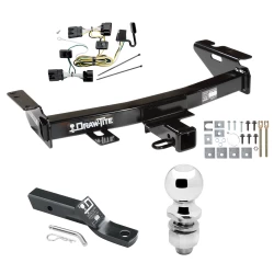 Trailer Tow Hitch For 05-09 Pontiac Montana Chevy Uplander 05-07 Buick Terraza Saturn Relay Complete Package w/ Wiring and 2" Ball