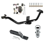 Trailer Tow Hitch For 06-14 Honda Ridgeline All Models Complete Package w/ Wiring and 1-7/8" Ball