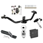 Trailer Tow Hitch For 06-14 Honda Ridgeline All Models Deluxe Package Wiring 2" Ball and Lock