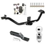 Trailer Tow Hitch For 06-14 Honda Ridgeline All Models Complete Package w/ Wiring and 2" Ball