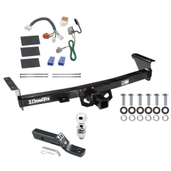 Trailer Tow Hitch For 05-26 Nissan Frontier 09-12 Suzuki Equator Complete Package w/ Wiring and 2" Ball