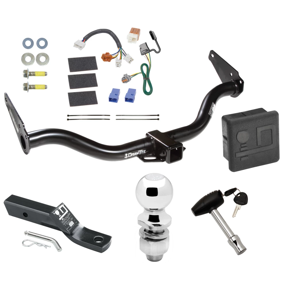 Trailer Tow Hitch For 05-15 Nissan Xterra All Models Deluxe Package Wiring 2" Ball and Lock