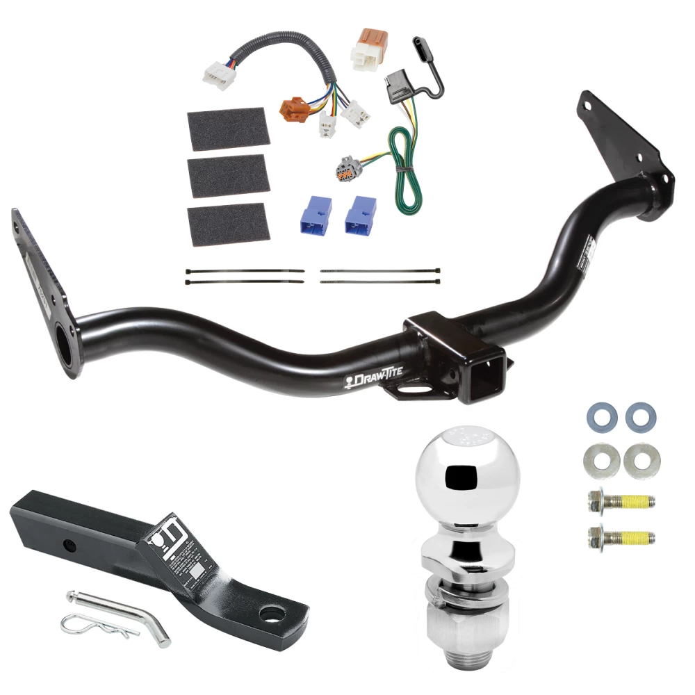Trailer Tow Hitch For 05-15 Nissan Xterra All Models Complete Package w/ Wiring and 2" Ball