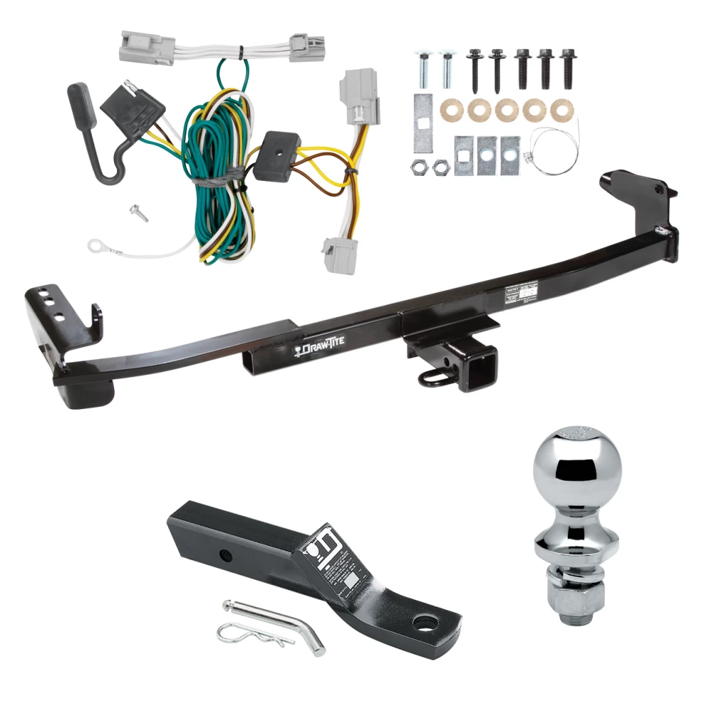 Trailer Tow Hitch For 08-09 Ford Taurus X Mercury Sable Complete Package w/ Wiring and 1-7/8" Ball