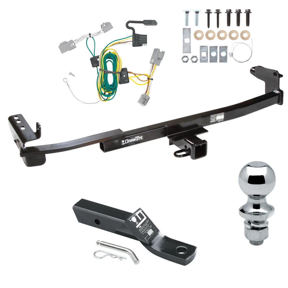 Trailer Tow Hitch For 08-09 Ford Taurus X All Models Complete Package w/ Wiring and 1-7/8" Ball