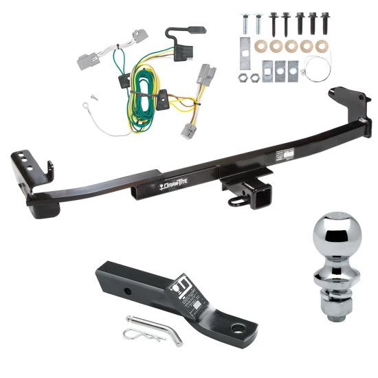 Trailer Tow Hitch For 08-09 Ford Taurus X All Models Complete Package w/ Wiring and 1-7/8" Ball