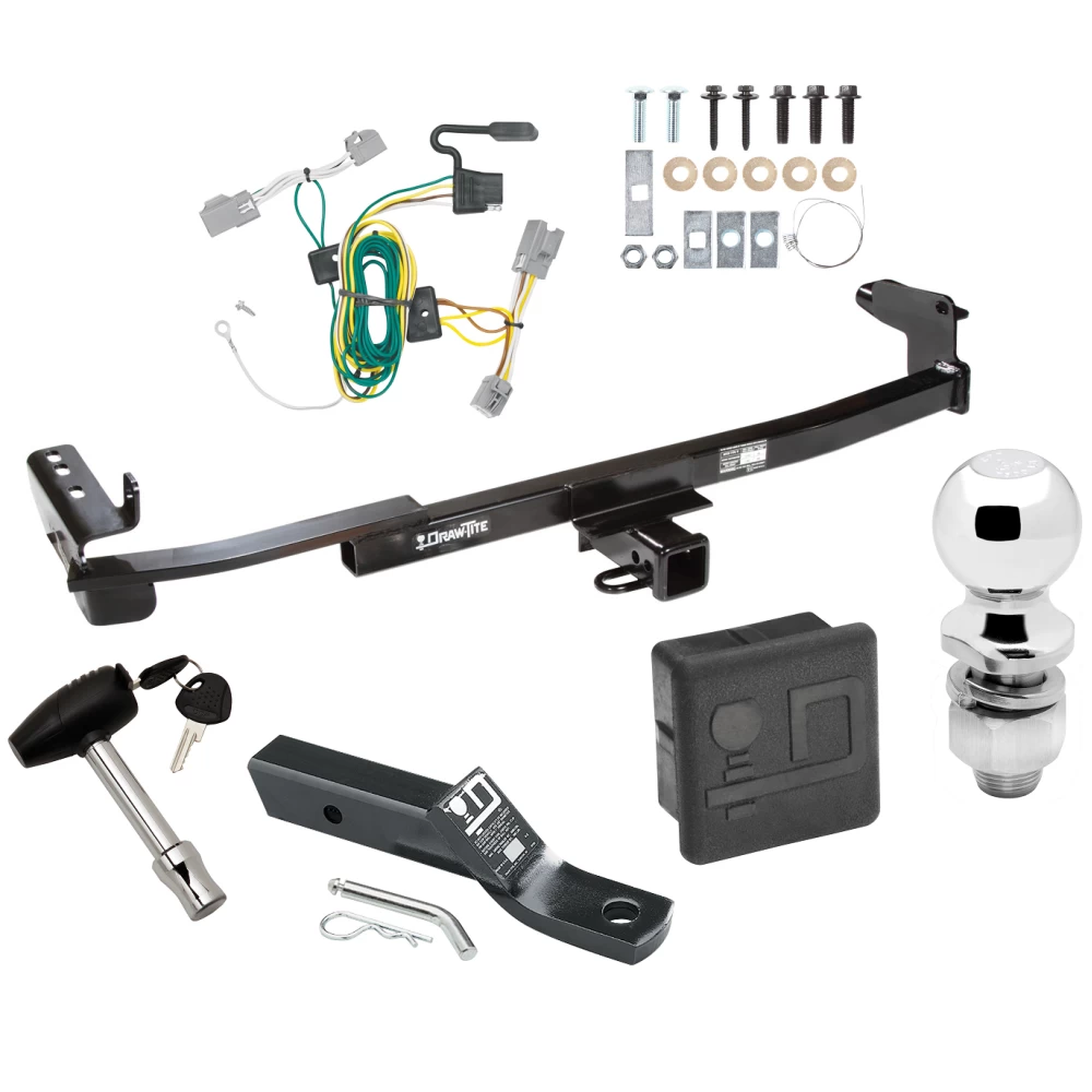 Trailer Tow Hitch For 08-09 Ford Taurus X Deluxe Package Wiring 2" Ball and Lock