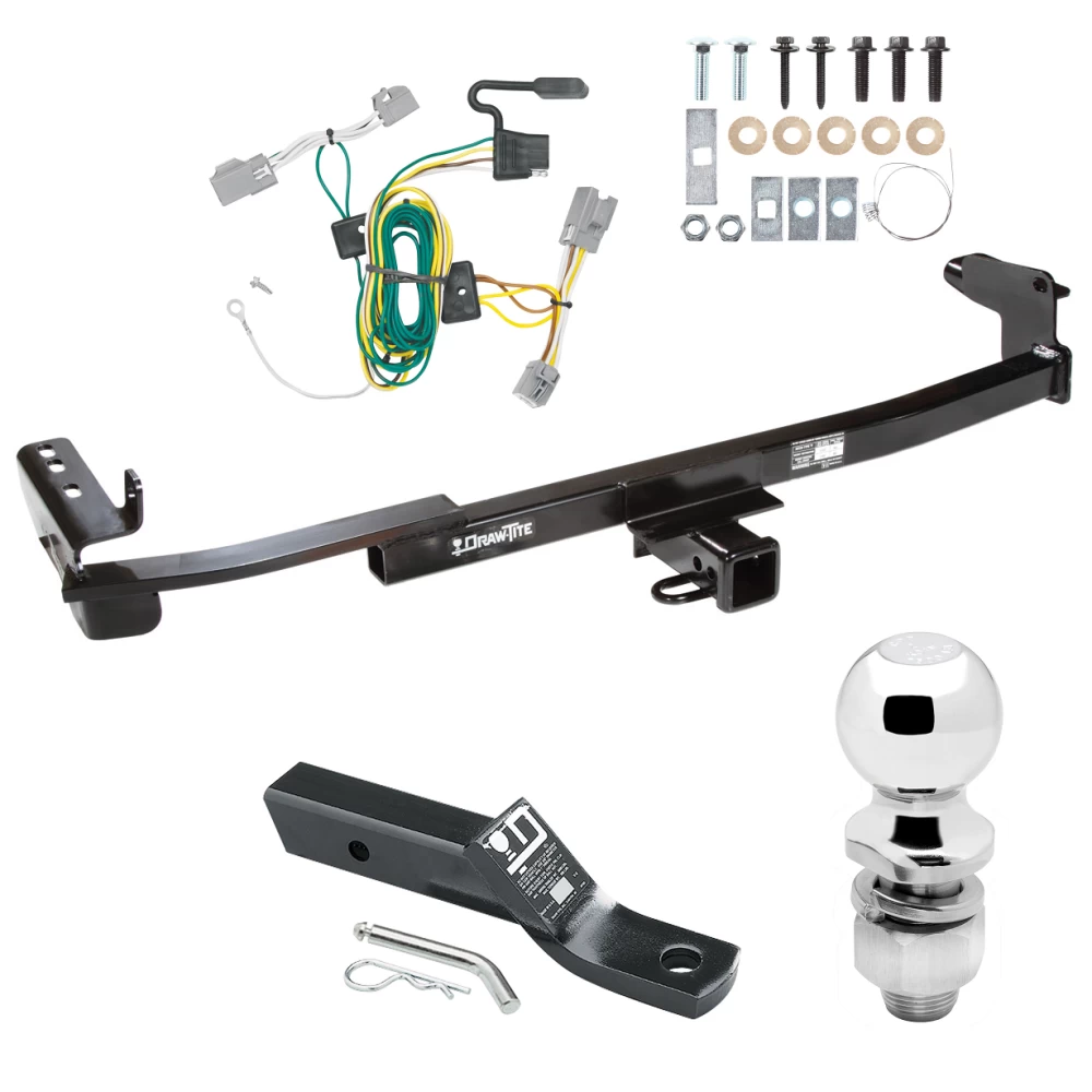Trailer Tow Hitch For 08-09 Ford Taurus X All Models Complete Package w/ Wiring and 2" Ball