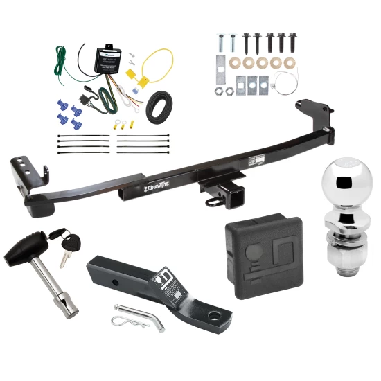 Trailer Tow Hitch For 08-09 Mercury Montego All Models Deluxe Package Wiring 2" Ball and Lock