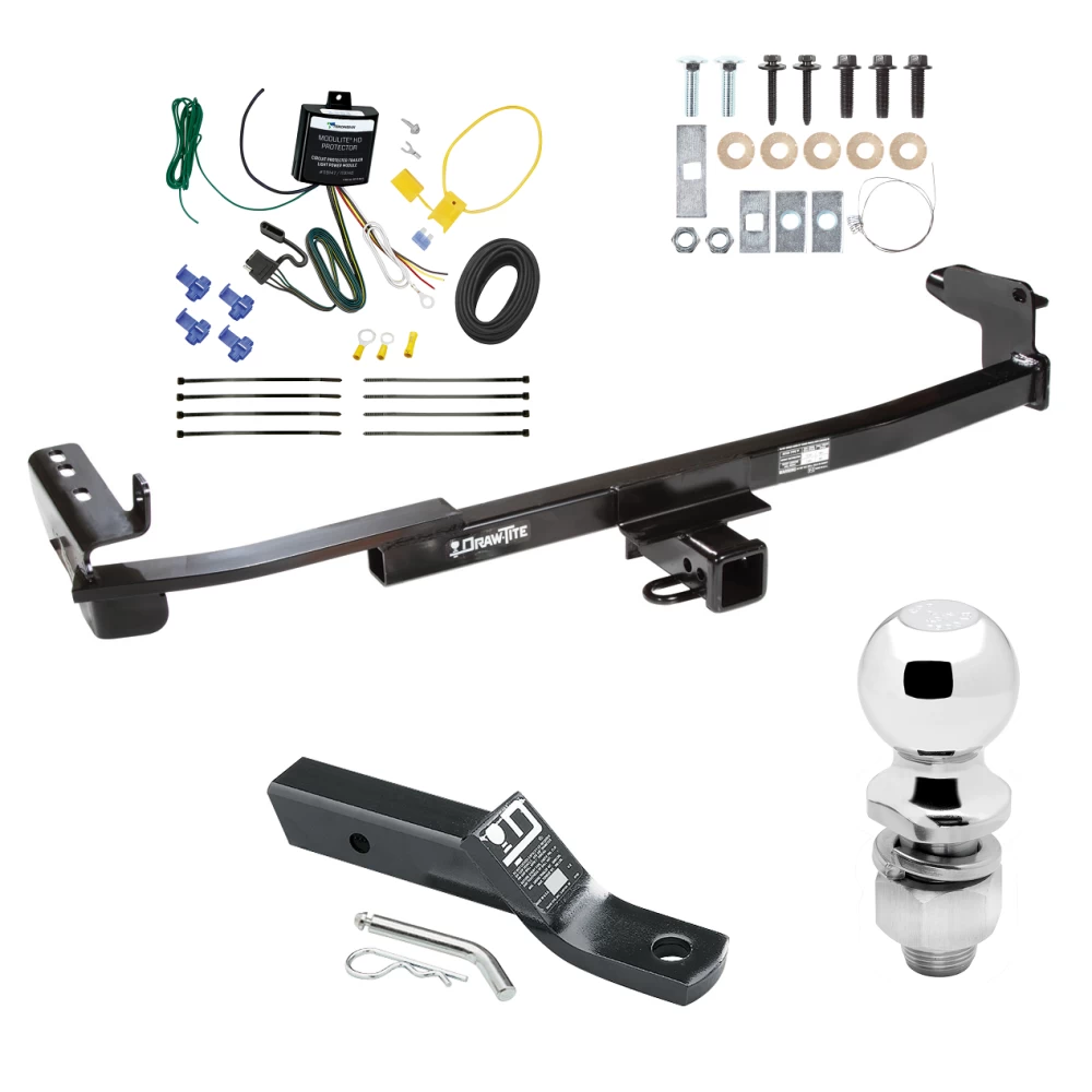 Trailer Tow Hitch For 08-09 Mercury Montego All Models Complete Package w/ Wiring and 2" Ball