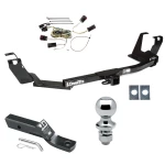 Trailer Tow Hitch For 04-07 Chrysler Town and Country Dodge Grand Caravan w/ Stow-n-Go Seats Complete Package w/ Wiring and 1-7/8" Ball
