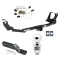 Trailer Tow Hitch For 04-07 Chrysler Town and Country Dodge Grand Caravan w/ Stow-n-Go Seats Complete Package w/ Wiring and 2" Ball