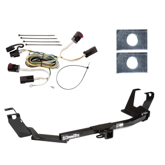 Trailer Tow Hitch For 04-07 Chrysler Town and Country Dodge Grand Caravan w/ Stow-n-Go Seats w/ Wiring Harness Kit
