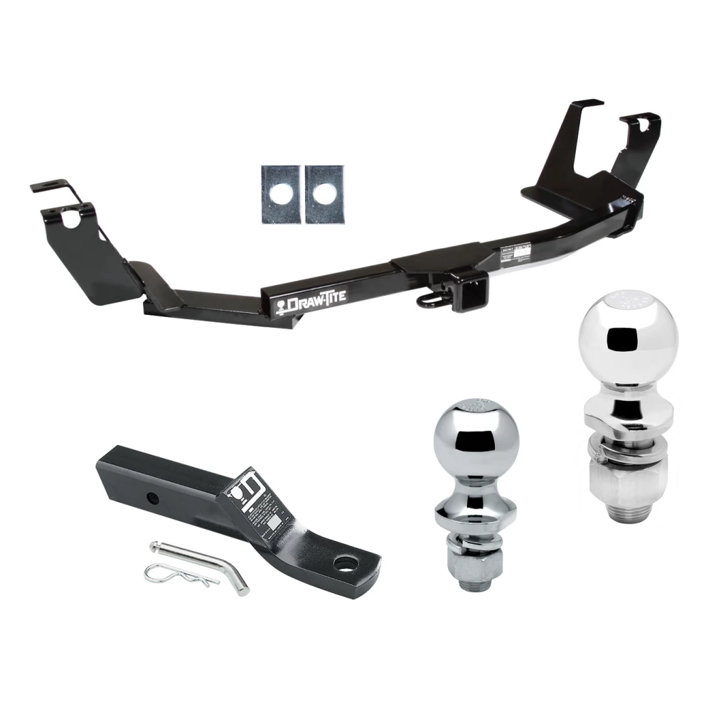 Trailer Tow Hitch For 05-07 Chrysler Town & Country Dodge Grand Caravan w/Stow & Go Seats Receiver w/ 1-7/8" and 2" Ball