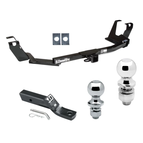 Trailer Tow Hitch For 05-07 Chrysler Town & Country Dodge Grand Caravan w/Stow & Go Seats Receiver w/ 1-7/8" and 2" Ball