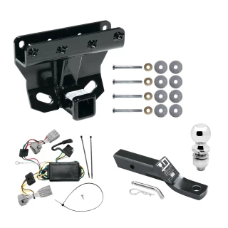 Trailer Tow Hitch For 05-06 Jeep Grand Cherokee Except SRT8 Complete Package w/ Wiring and 2" Ball