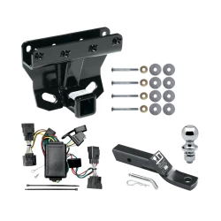 Trailer Tow Hitch For 05-10 Jeep Grand Cherokee 06-10 Commander Complete Package w/ Wiring and 1-7/8" Ball