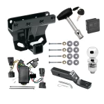 Trailer Tow Hitch For 05-10 Jeep Grand Cherokee 06-10 Commander Deluxe Package Wiring 2" Ball and Lock