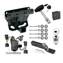 Trailer Tow Hitch For 05-10 Jeep Grand Cherokee 06-10 Commander Deluxe Package Wiring 2" Ball and Lock