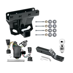 Trailer Tow Hitch For 05-10 Jeep Grand Cherokee 06-10 Commander Complete Package w/ Wiring and 2" Ball