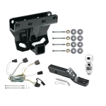 Trailer Tow Hitch For 07-10 Jeep Grand Cherokee Exc SRT8 Complete Package w/ Wiring and 2" Ball