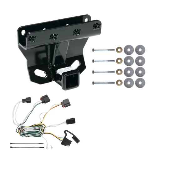 Trailer Tow Hitch For 07-10 Jeep Grand Cherokee Exc SRT8 w/ Wiring Harness Kit