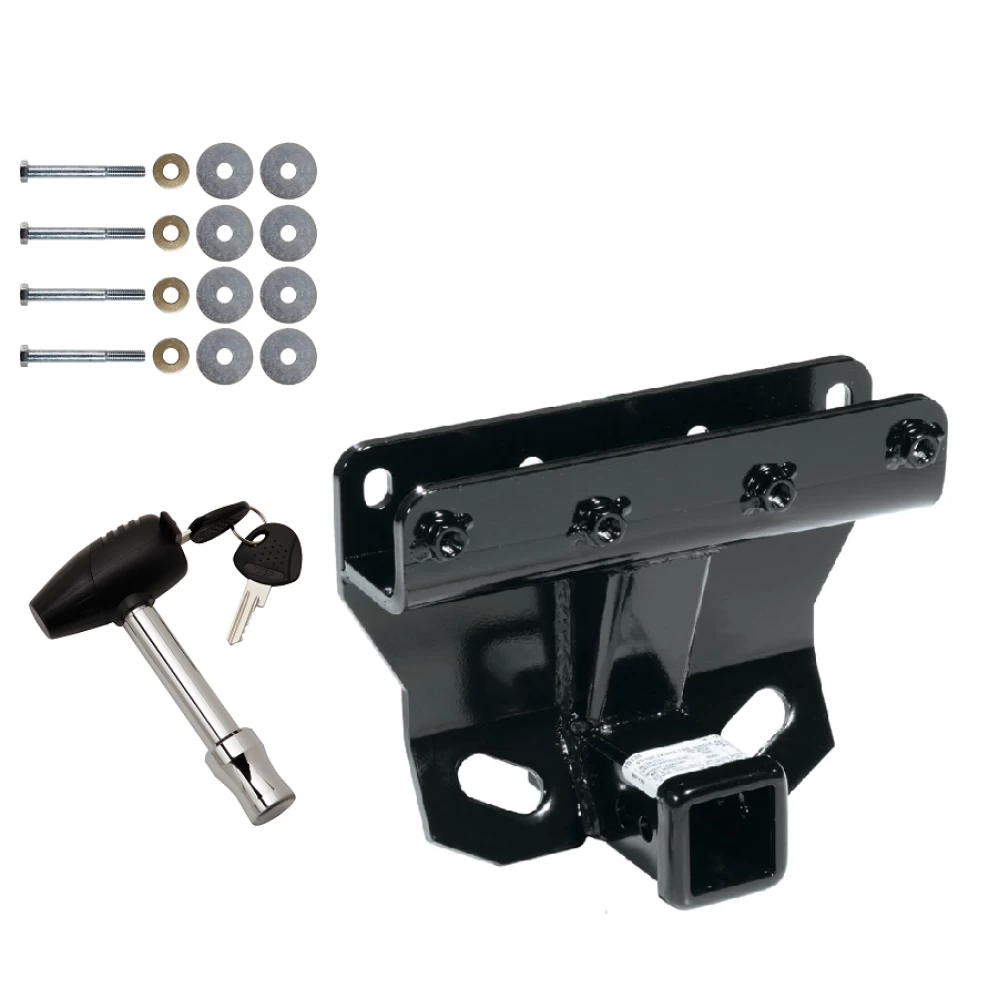 Trailer Tow Hitch For 05-10 Jeep Grand Cherokee Except SRT8 06-10 Commander w/ Security Lock Pin Key