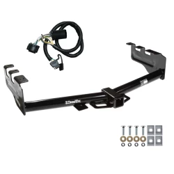 Trailer Tow Hitch For 99-13 Chevy Silverado GMC Sierra 1500 HD 99-04 2500 LD (07-07 Classic) Standard or Step Bumper w/ Wiring Harness Kit