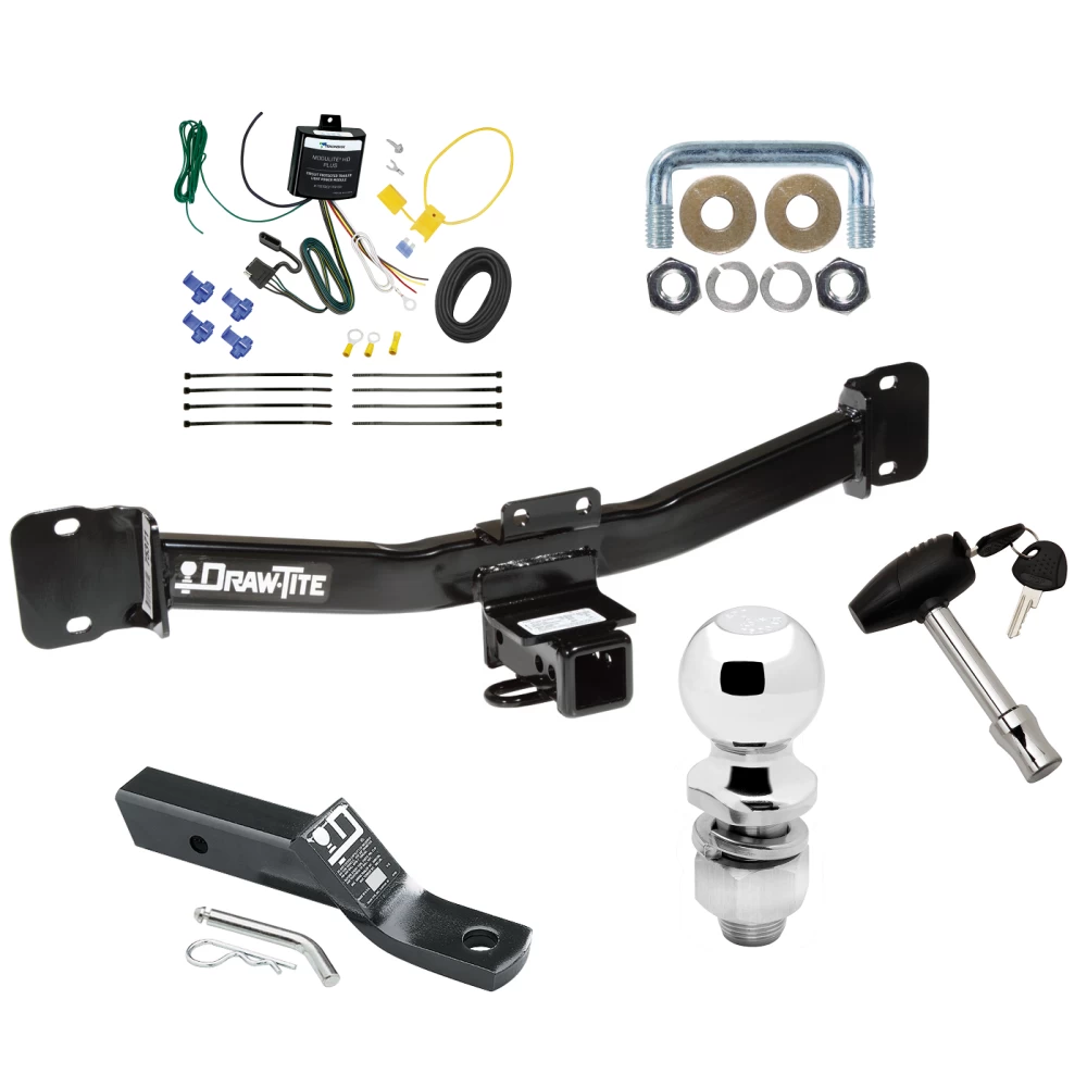 Trailer Tow Hitch For 04-10 BMW X3 All Models Deluxe Package Wiring 2" Ball and Lock