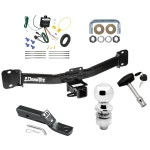 Trailer Tow Hitch For 04-10 BMW X3 All Models Deluxe Package Wiring 2" Ball and Lock