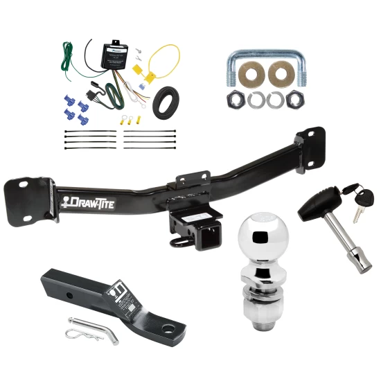 Trailer Tow Hitch For 04-10 BMW X3 All Models Deluxe Package Wiring 2" Ball and Lock