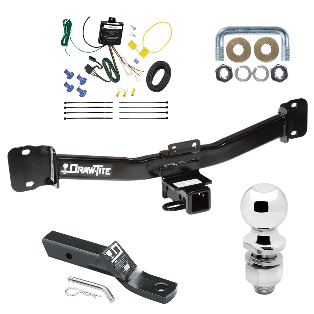 Trailer Tow Hitch For 04-10 BMW X3 All Models Complete Package w/ Wiring and 2" Ball