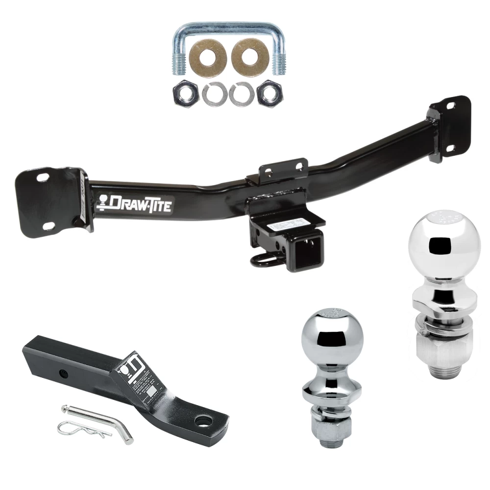 Trailer Tow Hitch For 04-10 BMW X3 All Models Receiver w/ 1-7/8" and 2" Ball