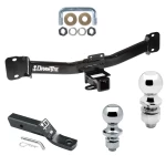 Trailer Tow Hitch For 04-10 BMW X3 All Models Receiver w/ 1-7/8" and 2" Ball