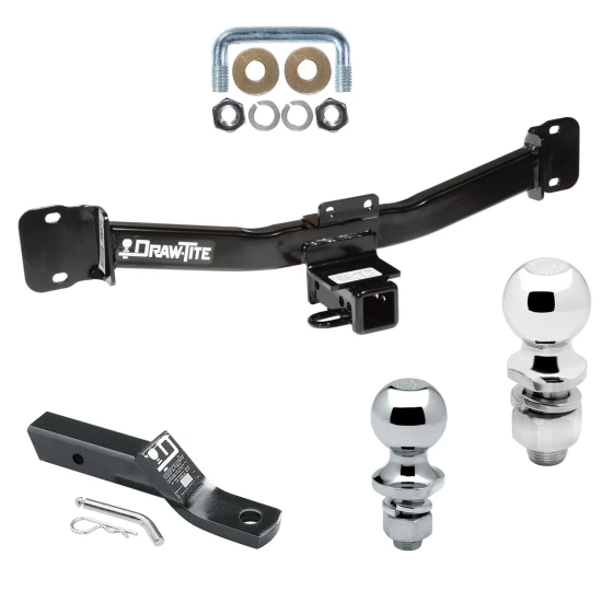 Trailer Tow Hitch For 04-10 BMW X3 All Models Receiver w/ 1-7/8" and 2" Ball
