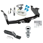 Trailer Tow Hitch For 03-08 Dodge Ram 1500 03-10 2500 3500 Complete Package w/ Wiring and 1-7/8" Ball