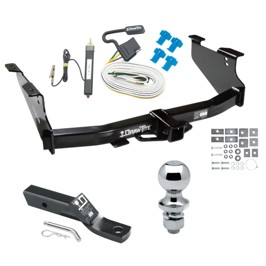 Trailer Tow Hitch For 03-08 Dodge Ram 1500 03-10 2500 3500 Complete Package w/ Wiring and 1-7/8" Ball