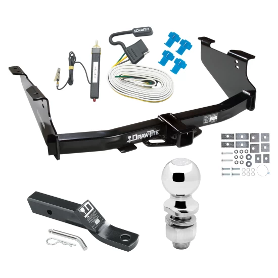 Trailer Tow Hitch For 03-08 Dodge Ram 1500 03-10 2500 3500 Complete Package w/ Wiring and 2" Ball