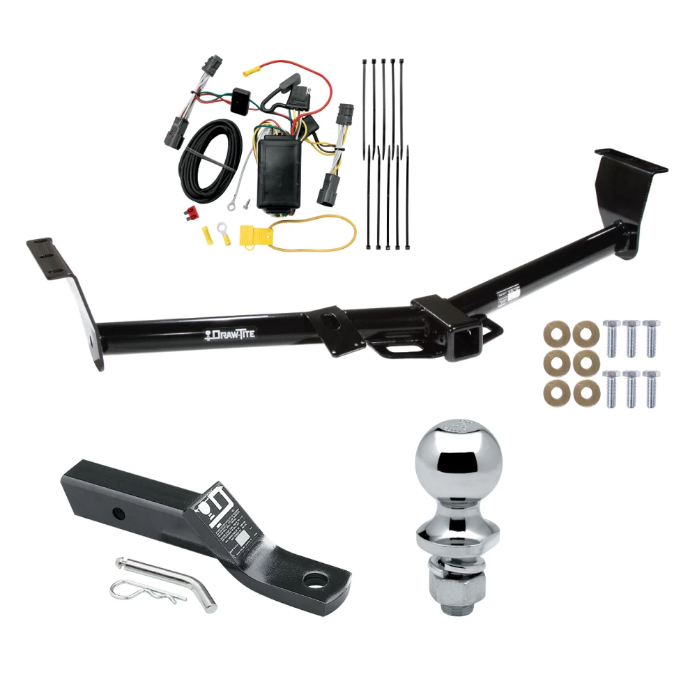 Trailer Tow Hitch For 06-14 KIA Sedona 07-08 Hyundai Entourage Complete Package w/ Wiring and 1-7/8" Ball