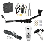 Trailer Tow Hitch For 06-14 KIA Sedona 07-08 Hyundai Entourage Deluxe Package Wiring 2" Ball and Lock