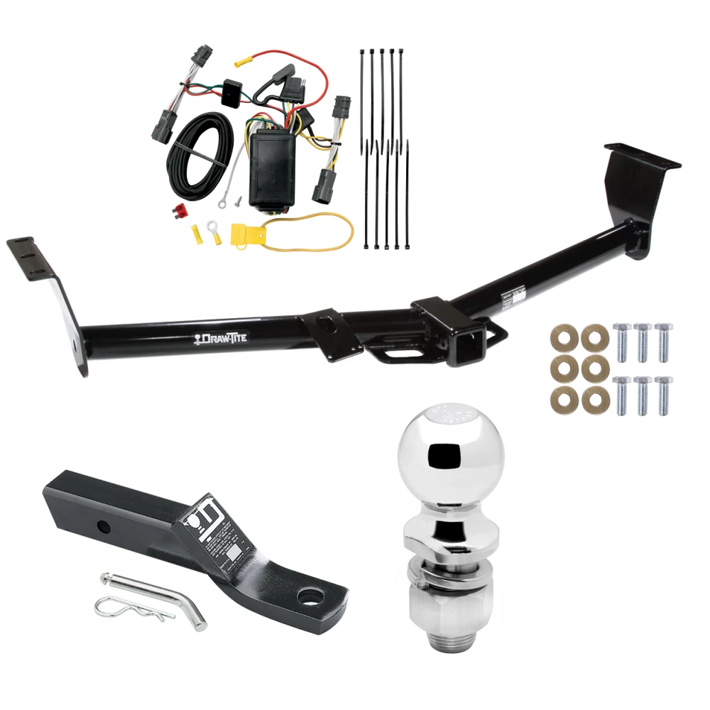 Trailer Tow Hitch For 06-14 KIA Sedona 07-08 Hyundai Entourage Complete Package w/ Wiring and 2" Ball