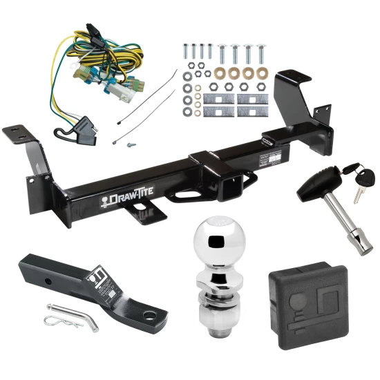 Trailer Tow Hitch For 02-07 Buick Rendezvous 01-05 Pontiac Aztek Deluxe Package Wiring 2" Ball and Lock