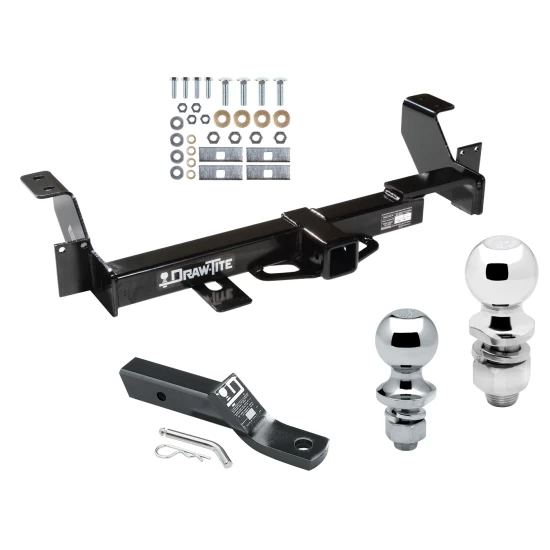 Trailer Tow Hitch For 01-05 Pontiac Aztek 02-07 Buick Rendezvous Receiver w/ 1-7/8" and 2" Ball