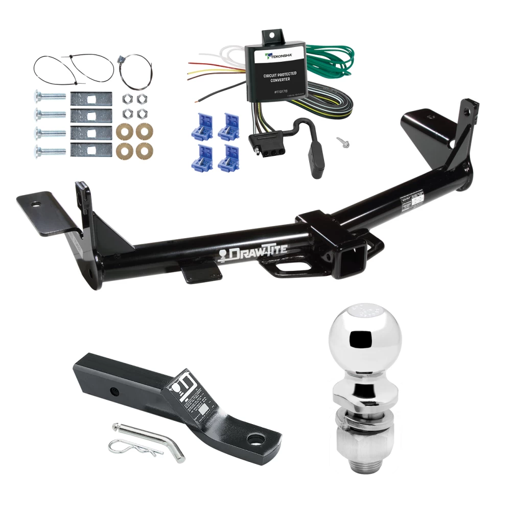 Trailer Tow Hitch For 06-10 Ford Explorer Mercury Mountaineer Complete Package w/ Wiring and 2" Ball